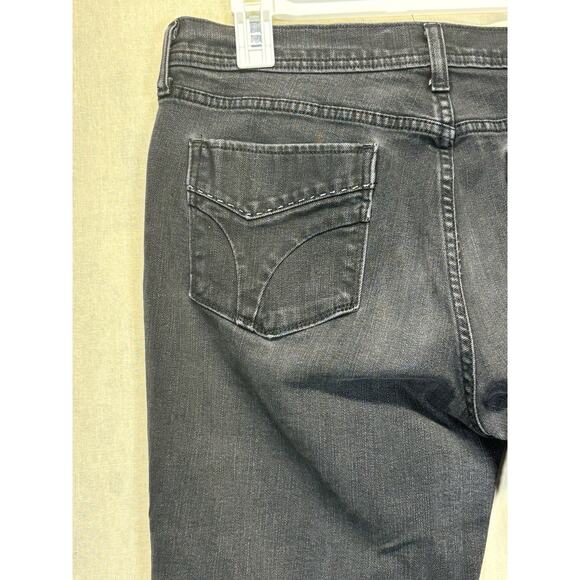 Levi’s 505 Women’s 12M Straight Leg Jeans Dark Gray Black Stretch Denim - Picture 9 of 16